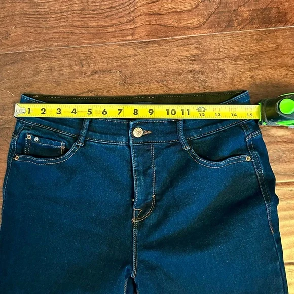 Curve Appeal Dark Blue Stretchy Jeans - Picture 3 of 4